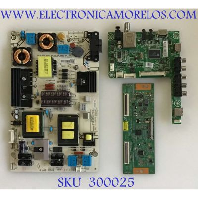 KIT DE TARJETAS PARA TV INSIGNIA / MAIN 167469/EE416, RSAG7.820.5254/ROH / FUENTE 173899, RSAG7.820.5687/ROH / T-CON 30637C, 13VNB_S60TMB4C4LV0.0 / PANEL HD480DF-B31(020)\S0.B2 / MODELO NS-48D510NA15